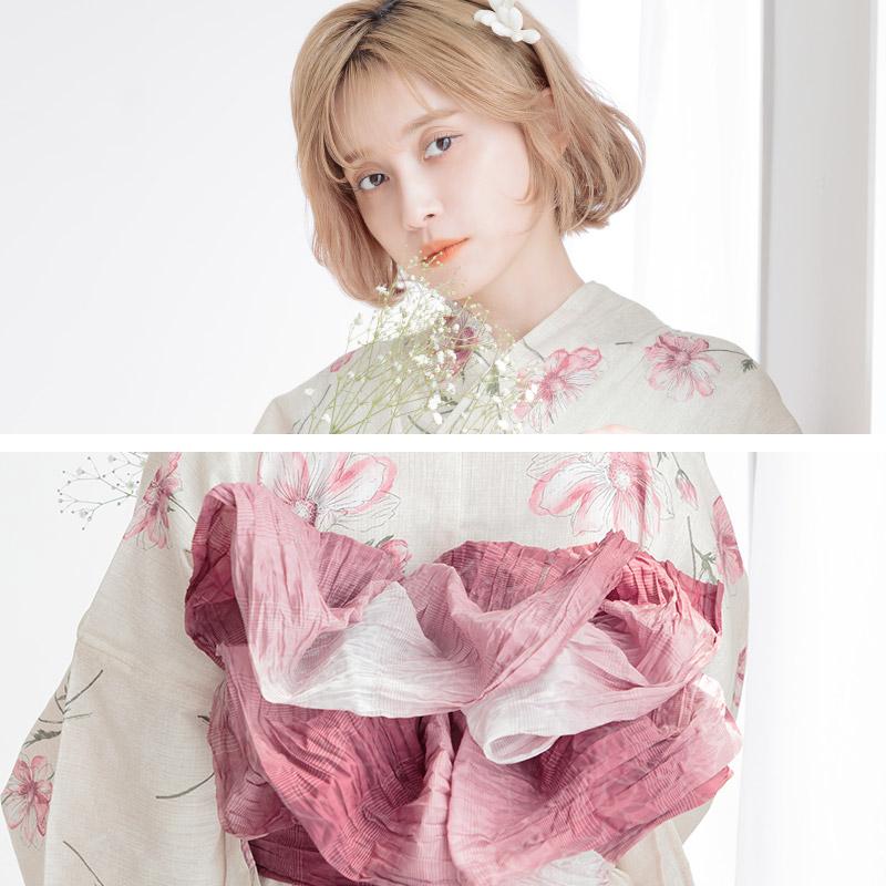 Dita（ディータ） レディース 浴衣 セット 簡単（ゆかた・しわ兵児帯
