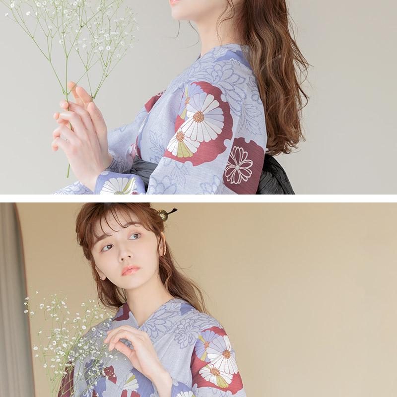 Dita（ディータ） 浴衣 セット レディース 簡単（ゆかた・しわ兵児帯