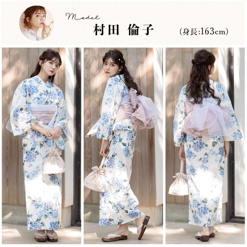 Dita 浴衣 レディース セット 簡単（ゆかた・しわ兵児帯・下駄