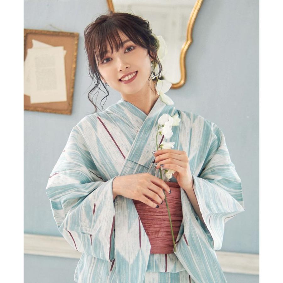 Dita 浴衣 （ゆかた・しわへこ帯・下駄・着付け本・腰ひも） 7/8セール！♡ Dita 浴衣セット レディース 簡単（ゆかた・しわ兵児帯・下駄
