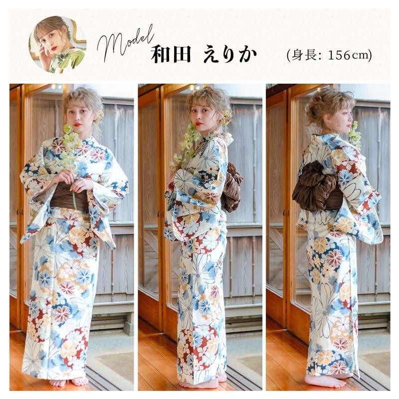 Dita（ディータ） 浴衣 レディース セット 簡単（ゆかた・しわ兵児帯