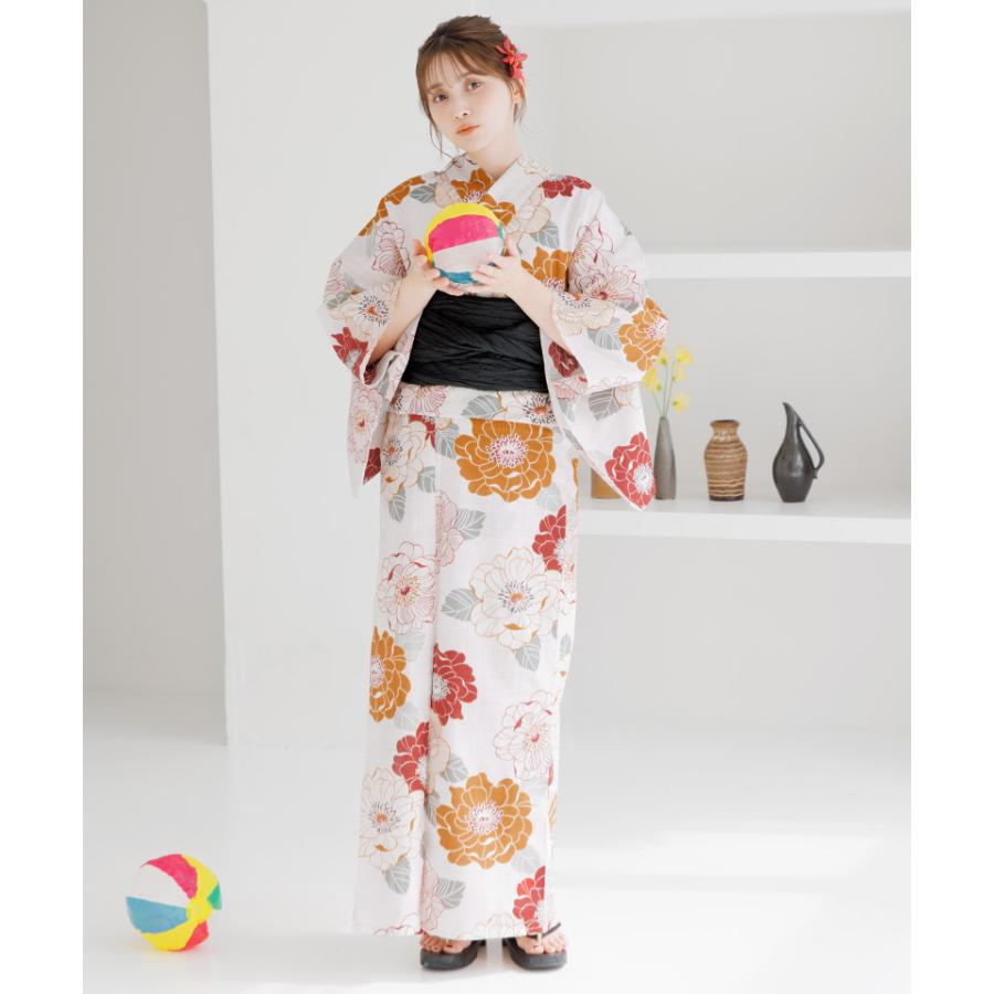 Dita 浴衣 レディース セット 簡単（ゆかた・しわ兵児帯・下駄
