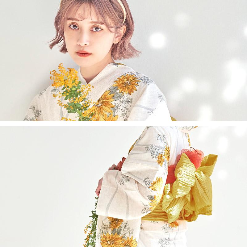 Dita（ディータ） 浴衣 レディース セット 簡単（ゆかた・しわ兵児帯