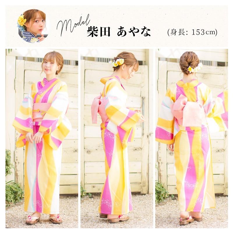 新品 正規品!!  浴衣 セット つくり帯 高級5点セット（ゆかた 大人 レディース 着物・浴衣