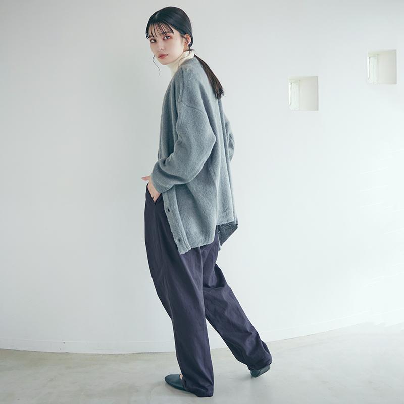 Dita（ディータ） チノパン レディース 黒 仕事用 ワイド テーパード