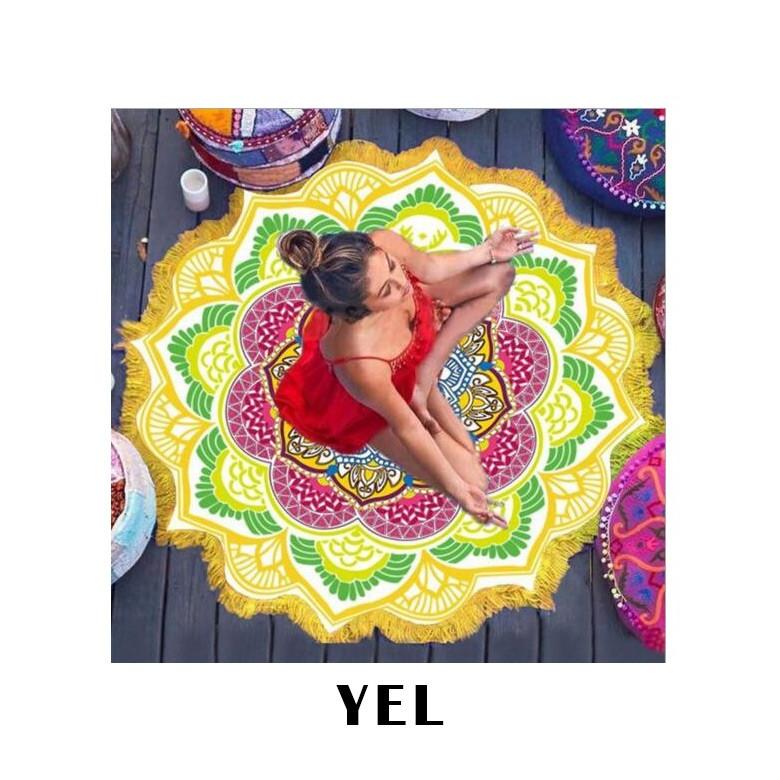 送料無料Dita(ディータ)ビーチマット/全3色ビーチタオル ラウンドビーチタオル ヨガマット 海(ゆうパケット0) |  | 02