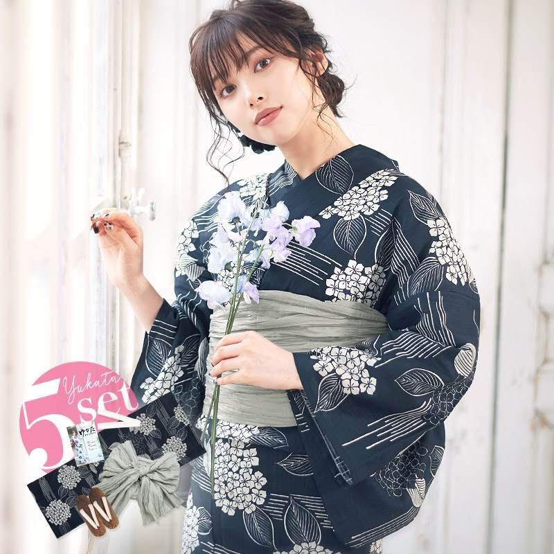 楽天ランキング1位】 「 Dita 浴衣・しわへこ帯・下駄 」「 Sugar 帯