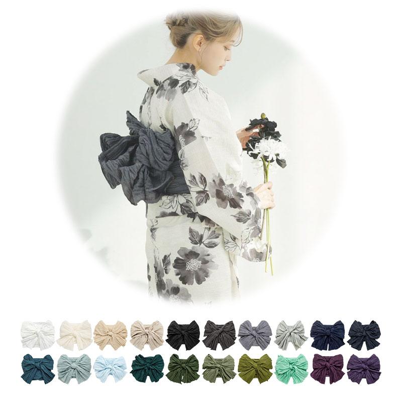 Dita（ディータ） 浴衣帯 長尺 兵児帯 レディース リバーシブル 黒 帯