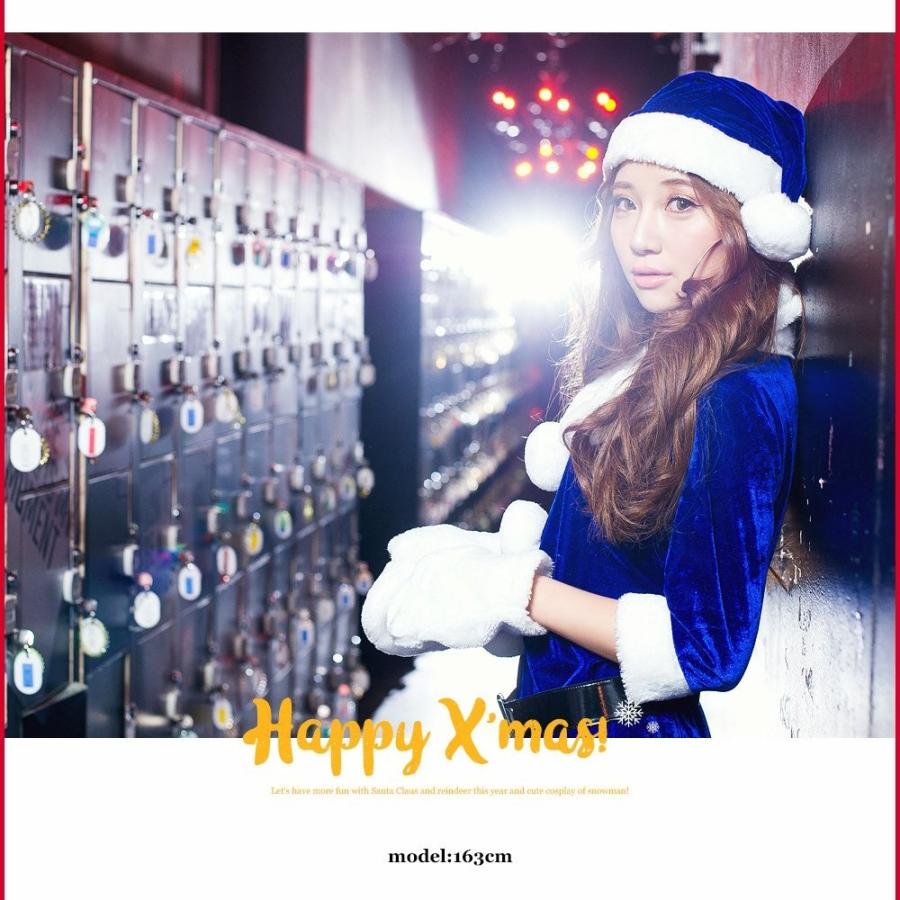 サンタ コスプレ レディース costume(コスチューム) ポンポンサンタワンピース/全1色 4点セット(ワンピース、ベルト、帽子、手袋) xmas 赤 白 雪 かわいい |  | 04