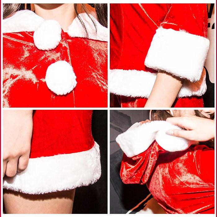 サンタ コスプレ 衣装costume(コスチューム)ジャケット&ショートパンツ サンタ2点セット (7分袖ジャケット、ショートパンツ)/全1色(BL)クリスマス |  | 05