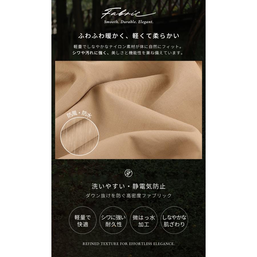 「クーポンで半額」爆買 Tisage ダウンコート レディース ダウンジャケット トレンチ ダウン90% アウター 上着 通勤 きれいめ 2025新色 体形カバー 大きいサイズ | Tisage | 15