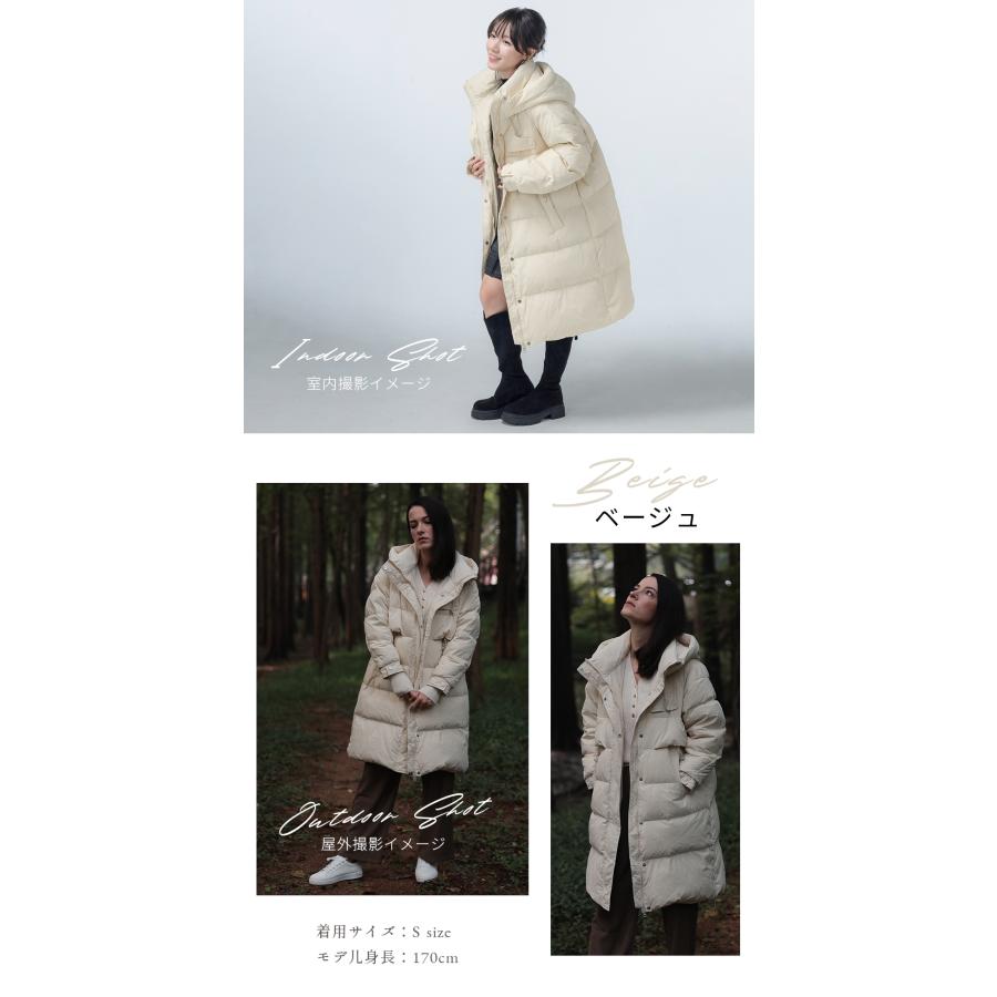 【クーポンで14,900円】Tisage ダウンコート レディース 爆買 ロング丈 ダウン90％ 高級 アウター 暖かい 撥水 軽量 プレゼント 防寒着 通勤 ギフト 新発売 | Tisage | 10