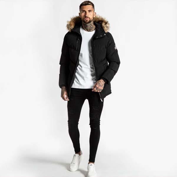 Bee Inspired Clothing(ビーインスパイアードクロージング)フェイクファー　フード　パフ　ジャケット Bee Inspired Clothing