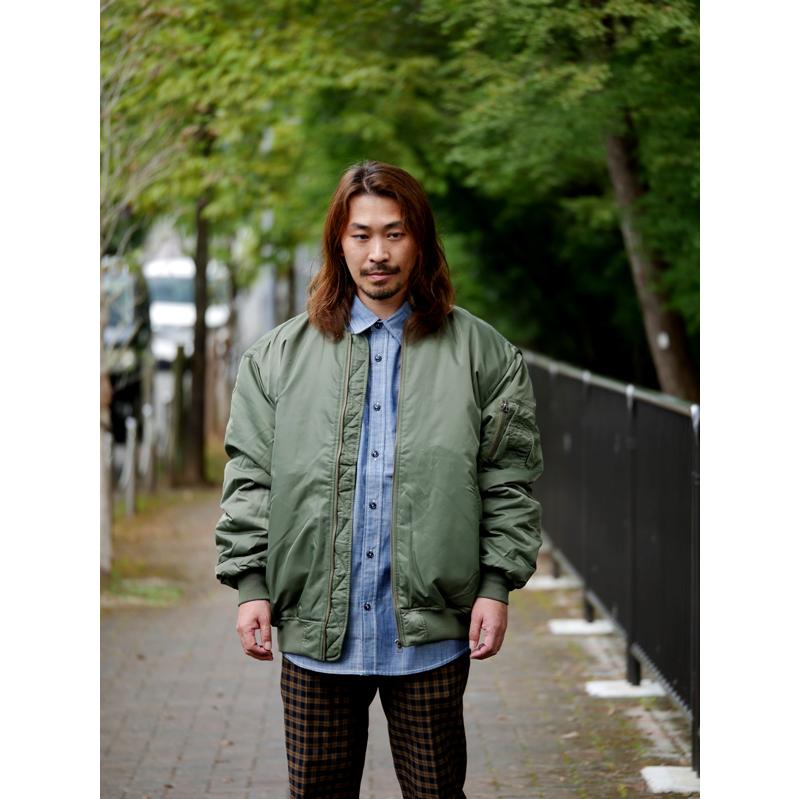 MA-1 ボンバージャケット ジップアップジャケット 中綿入り MA-1 ボンバージャケット ジップアップジャケット 中綿入り