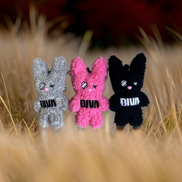 ネームタグ キーホルダー バッグチャーム うさぎ ウサギ DIVA