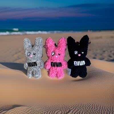 ネームタグ キーホルダー バッグチャーム うさぎ ウサギ DIVA