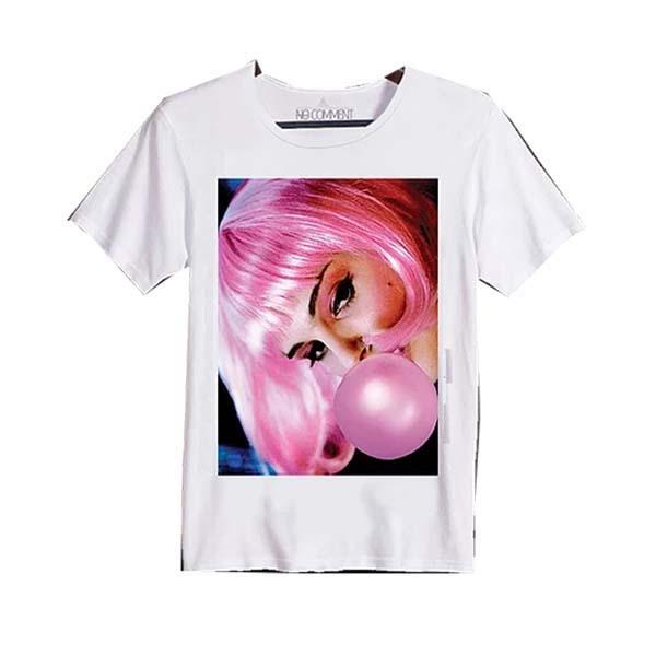 ノーコメントパリ Tシャツ ノーコメント 半袖 ノーコメ NO COMMENT PARIS ガールプリント　インポートブランド