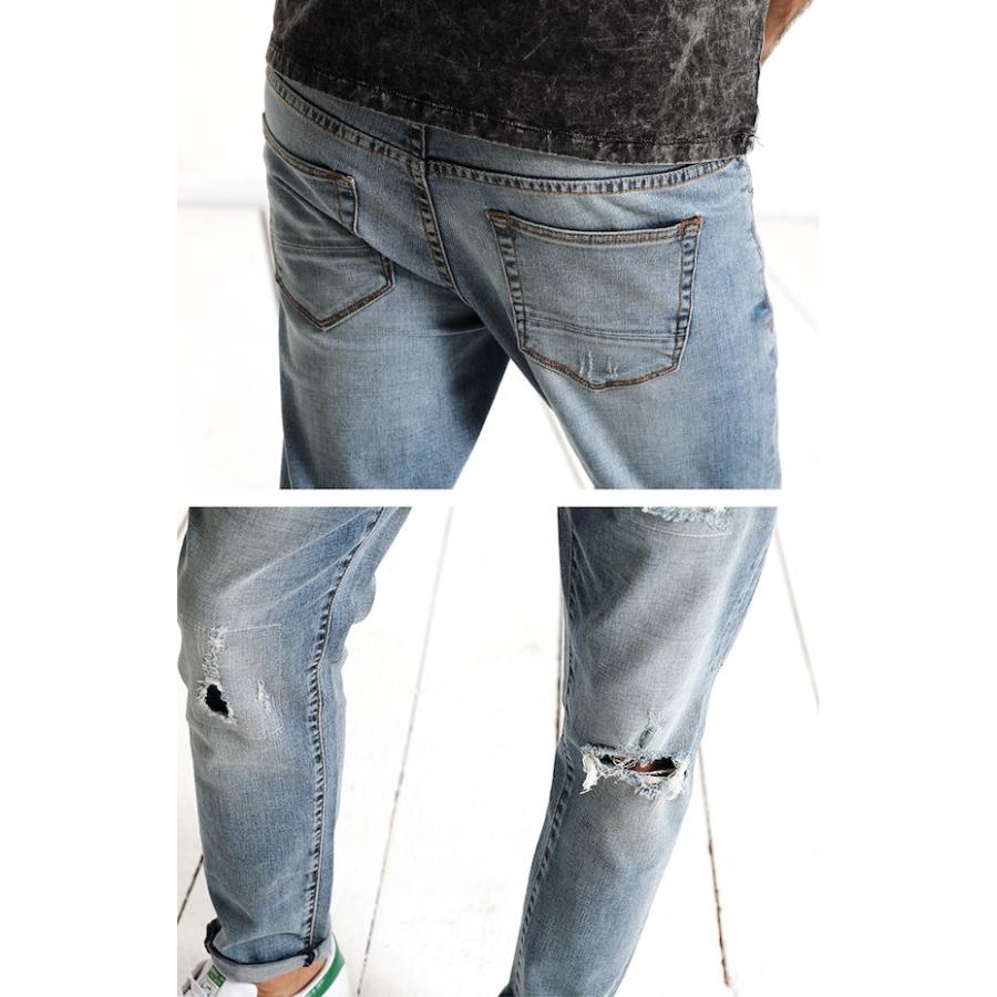 asos（エイソス） ダメージ加工 ホール スキニー デニム DIVAセレクト