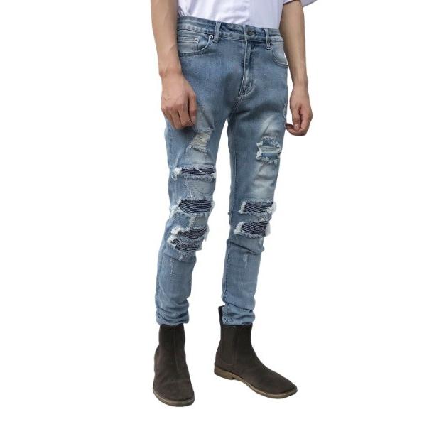 好評 ダメージ デニム バイカー ジーンズ リッピング リペア加工 ストレッチ ボトムス スリムフィット スキニーフィット Urkool ユーアークール Uk Patchwork セレクトショップdiva 通販 Yahoo ショッピング 正規激安 Blog Lonolife Com