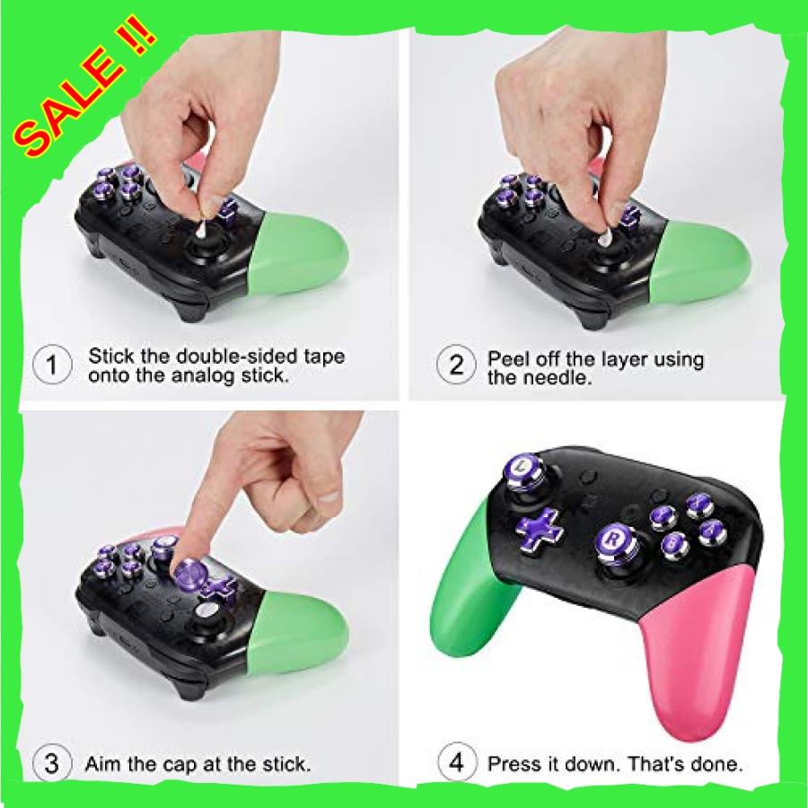 プロコン専用アシストキャップ アナログスティック With 十字キー A B X Y ボタンカバー Epindon Cap Con C2 パープル Pcw Diva本店 通販 Yahoo ショッピング