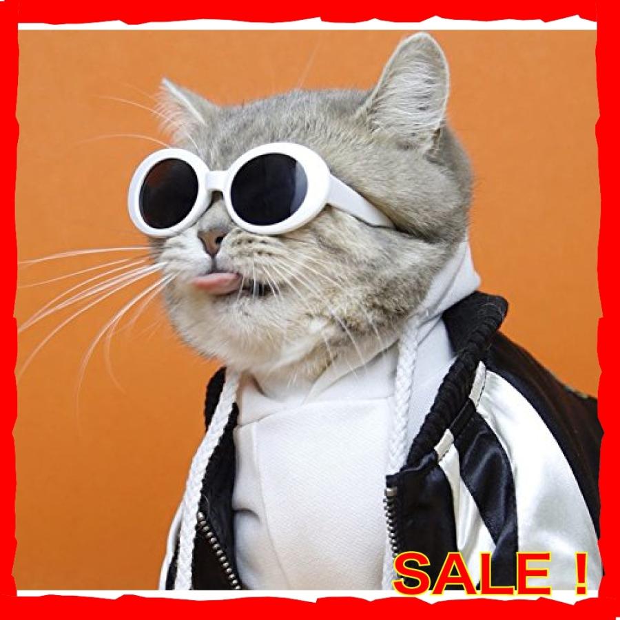 Crazy Diudiu 猫眼鏡 サングラス 撮影物 ペット用 メガネ おしゃれ アクセサリー ホワイト Rbc Diva本店 通販 Yahoo ショッピング