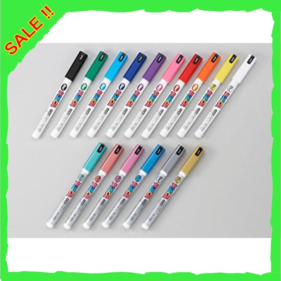 79 以上節約 ラメ入り 三菱鉛筆 Pc1ml7c 極細 7色セット ポスカ Posca 筆記