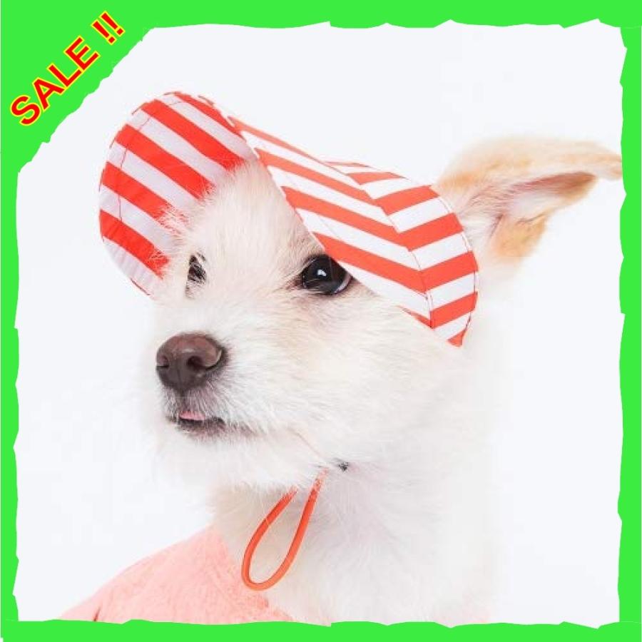 愛犬ストライプサンバイザー ドックウェア 犬帽子 犬夏帽子 犬用日焼け防止 犬日よけ帽子 S Orange Wssj B07p9clf Diva本店 通販 Yahoo ショッピング
