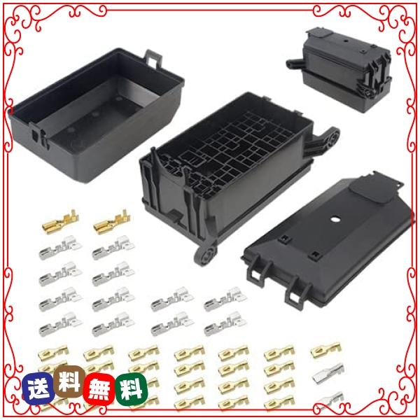 Wmycongcong 12スロットヒューズリレーボックスヒューズボックス 6リレー6ブレードヒューズ Atc Ato用ヒューズ ホルダーブロック 41個の金属配線端子付き 自動車 Dncc1bqf 車 バイク 自転車 Www Chockfullofbeans Com Sg