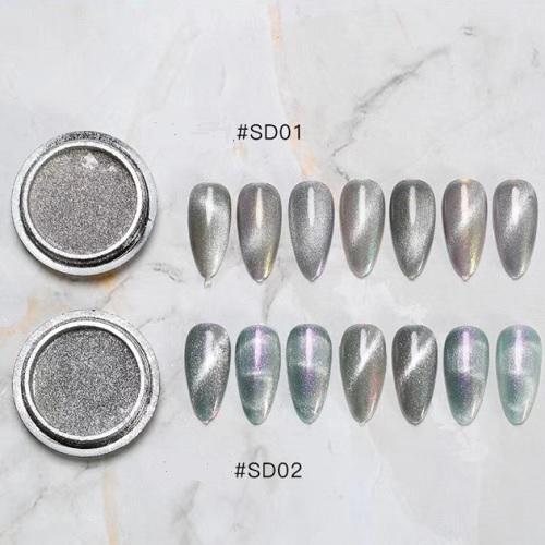 art-021 キャットアイ　パウダー　ミラーパウダー　ジェルネイル　セルフネイル　おうち時間　ネイルアート　マグネットネイル |  | 02