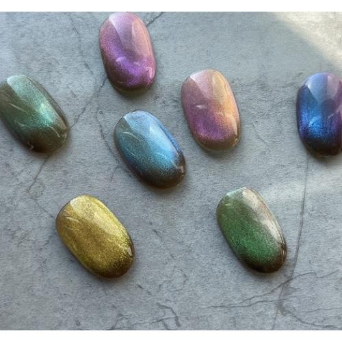 art-024　偏光カラー　マグネットパウダー　７色　キャットアイ　マグネットネイル　ジェルネイル　セルフネイル　カラフル |  | 01