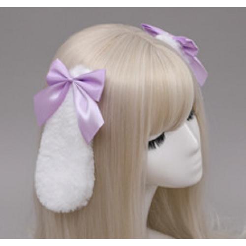 うさぎの耳 コスプレ ウサ耳 ロリータ かわいい ヘアピン サイドクリップ 髪飾り ハロウィン 仮装 |  | 07