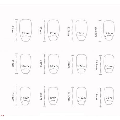 ネイルチップ　牛柄　レオパード　ピンク　ピンクベージュ　24枚　ギャル　オシャレ　冬　シンプル　フレンチデザイン |  | 01