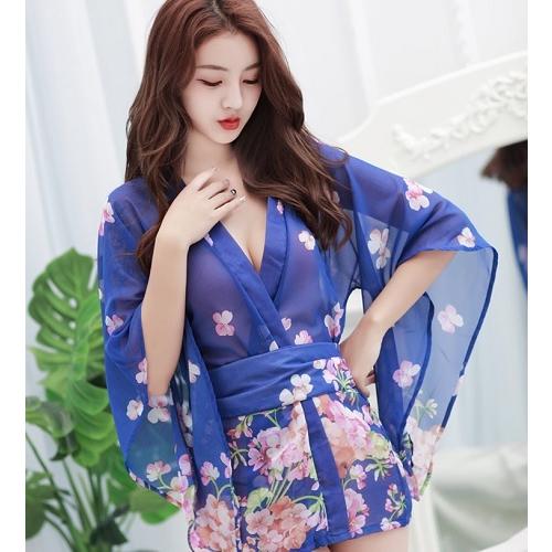 レディース シースルー 浴衣 セクシー ショート丈 和装 花魁 着物 寝巻 ネグリジェ |  | 01