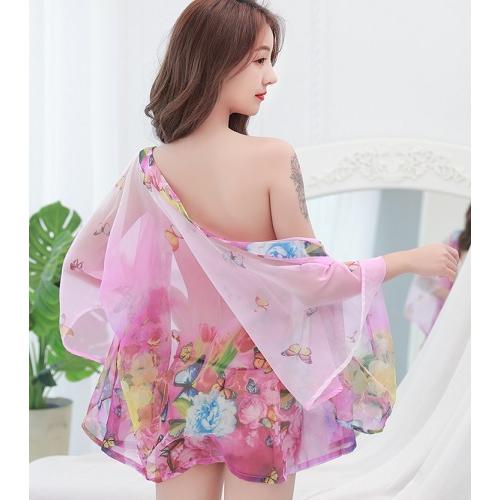 レディース シースルー 浴衣 セクシー ショート丈 和装 花魁 着物 寝巻 ネグリジェ |  | 06