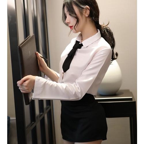 秘書 女教師 コスプレ セクシー OL ハロウィン レディース ストッキング付き 女性 4点セット |  | 06