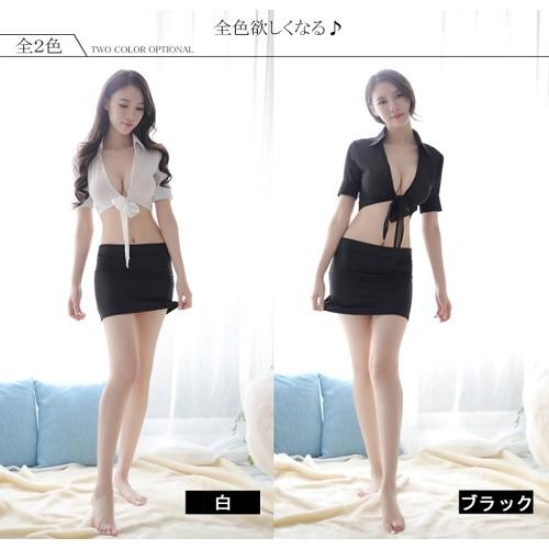 コスプレ セクシー 秘書 OL 女教師 ランジェリー ベビードール ミニスカート Tバック付き コスチューム プレゼント |  | 05