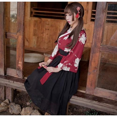 【D-C10049】和服 漢服 浴衣 コスプレ 着服 花魁 スカート レトロ風 仮装 和風 古典美人服 写真 撮影 学園際 文化際 夏祭り ハロウィン |  | 01