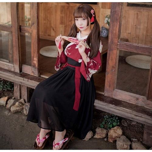 【D-C10049】和服 漢服 浴衣 コスプレ 着服 花魁 スカート レトロ風 仮装 和風 古典美人服 写真 撮影 学園際 文化際 夏祭り ハロウィン |  | 02