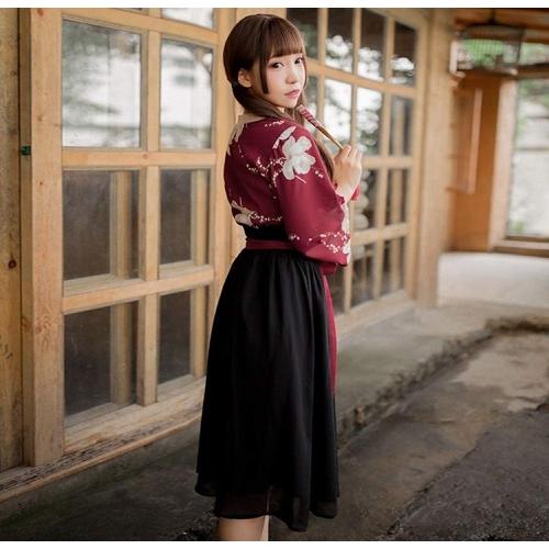 【D-C10049】和服 漢服 浴衣 コスプレ 着服 花魁 スカート レトロ風 仮装 和風 古典美人服 写真 撮影 学園際 文化際 夏祭り ハロウィン |  | 03