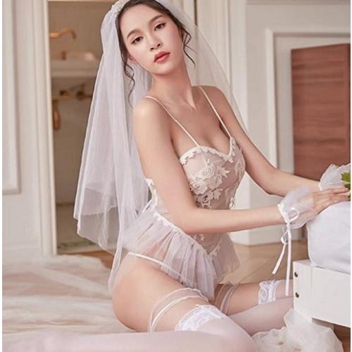 ウェディングドレス コスプレ 5点セット 結婚式 コスチューム 撮影用 cosplay costume halloween セクシー 衣装 |  | 06