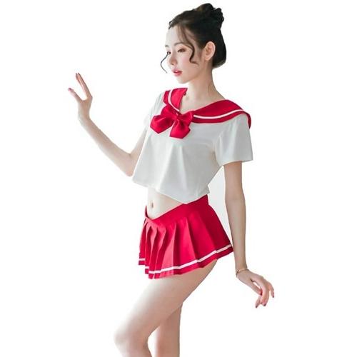 セーラー服 コスプレ セクシー 可愛い 制服 レディース 半袖 女子高生 |  | 01