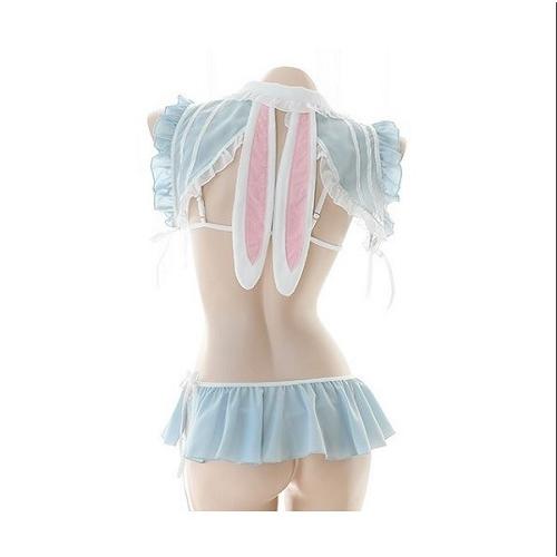 コスプレ バニーガール うさぎ耳 可愛い セーラー服 セクシー 制服 レディース 女子高生 ブラジャー ミニスカート Tバック付き 4点セット |  | 05