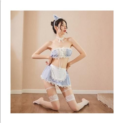 メイド服 コスプレ ブラジャー スカート カチューシャ エプロン セクシー ハロウィン 仮装 可愛い ストッキング付き レディース 8点セット |  | 01