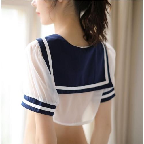 セーラー服 コスプレ  セクシー ランジェリー 女高生制服  ミニスカ  かわいい（トップス スカート 蝶ネクタイ Tバック 　ソックス） |  | 02