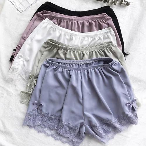 【D-C10134】インナーパンツ ペチコート ペチパン 見せパン レディース 裾レース リボン ボトムス ショートパンツ ペチパンツ パンツ 部屋着 |  | 05