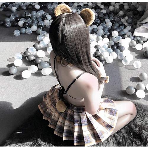 熊さん　セーラー服 セクシー コスプレ ランジェリー コスチューム 可愛い 萌え 小悪魔 レディース 女性 仮装 衣装 下着 セット ミニスカート |  | 06