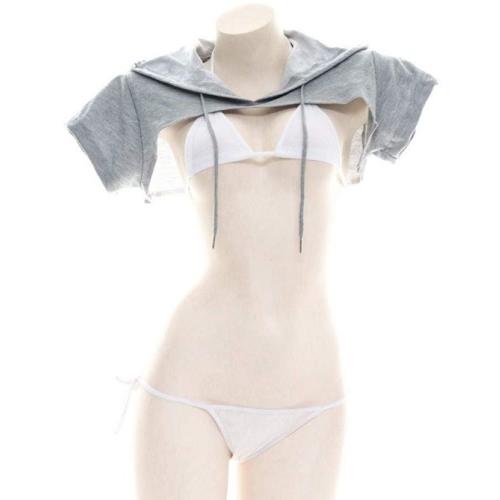 セクシー コスプレ ビキニ 短袖トップ コスプレランジェリーコスチューム ミニブラ マイクロビキニ コスチューム インナー ホルターネック | 