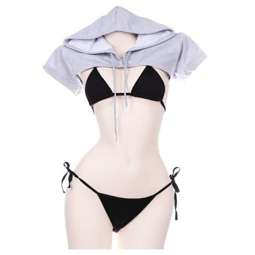 セクシー コスプレ ビキニ 短袖トップ コスプレランジェリーコスチューム ミニブラ マイクロビキニ コスチューム インナー ホルターネック |  | 03