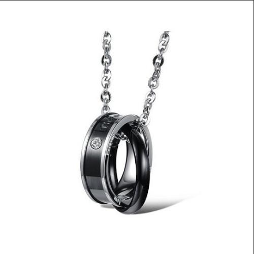 【D-J0010】ペア ネックレス 恋人 ペンダント 刻印唯一の永遠の愛 ステンレス製 (ペアセット)　カップル　記念日 |  | 04