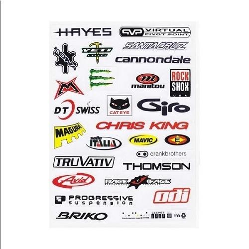 【D-ST007】バイクブランド　サイクルステッカー 自転車をオリジナルカスタムできるステッカー 26種類セット デザインステッカー | 